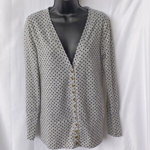 Hawthorne Polka-dot Snap Closure Cardigan
